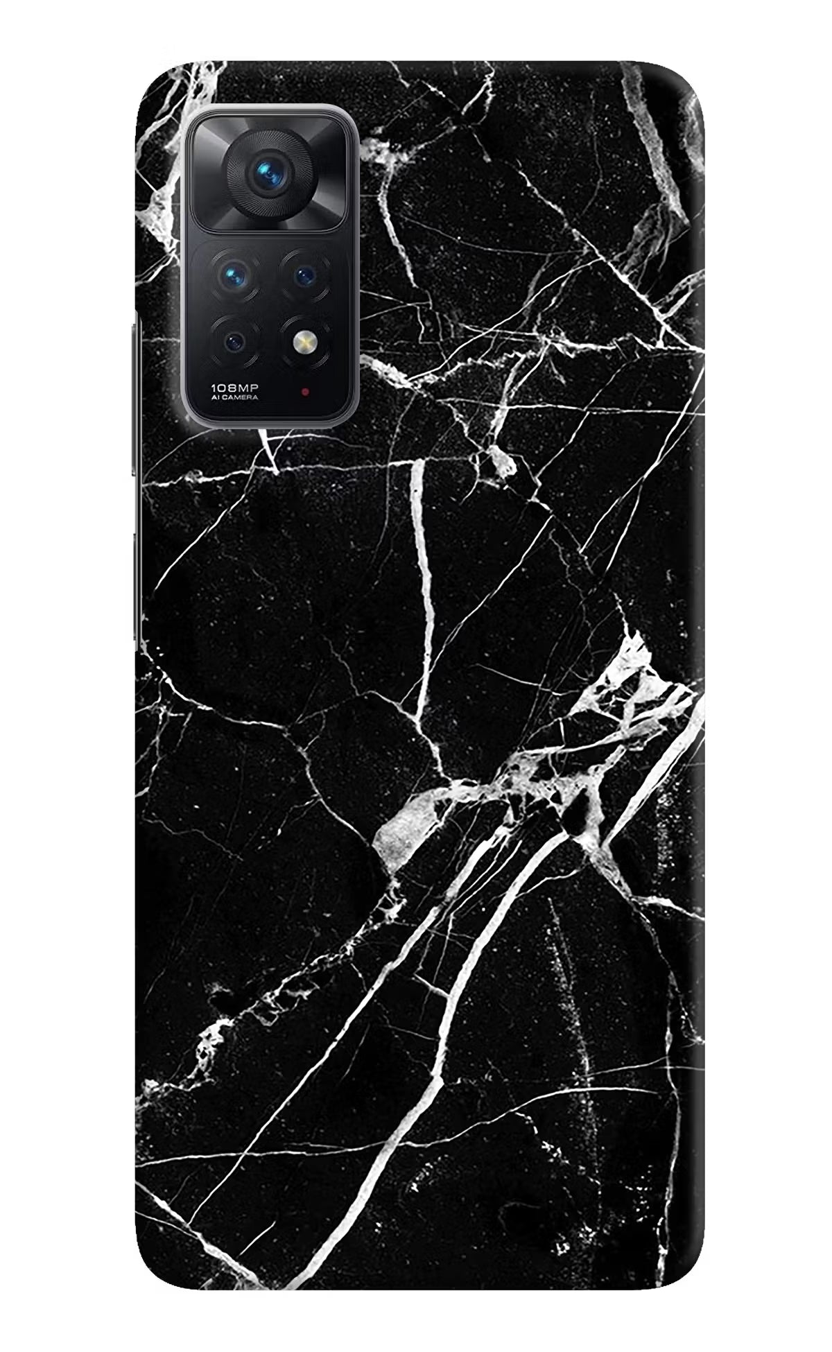 Black Marble Pattern Redmi Note 11 Pro Hard Case Back Cover by Casekaro
