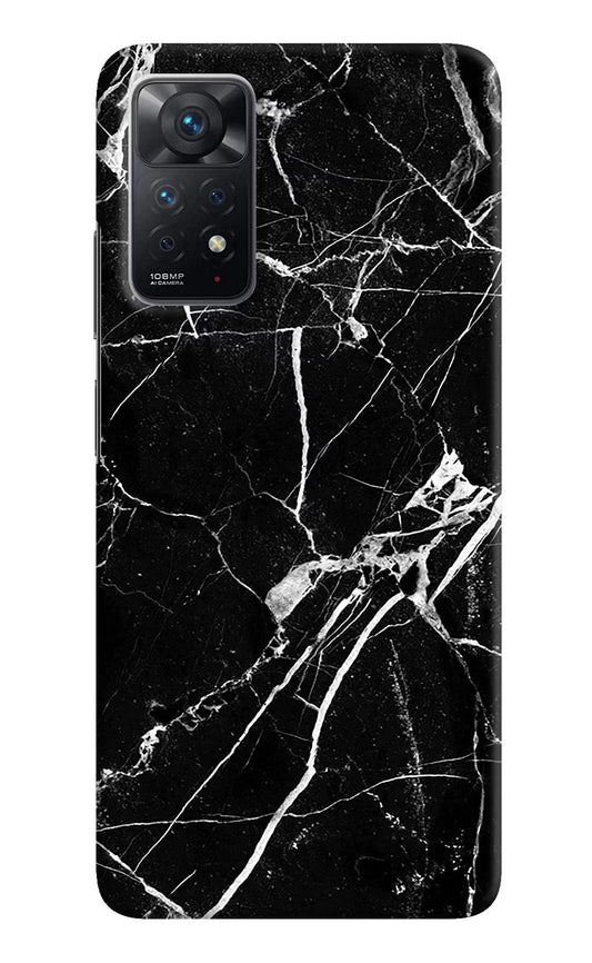 Black Marble Pattern Redmi Note 11 Pro Hard Case Back Cover by Casekaro