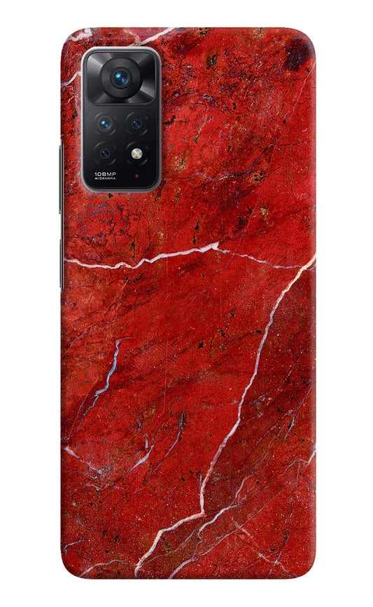 Red Marble Design Redmi Note 11 Pro Hard Case Back Cover by Casekaro