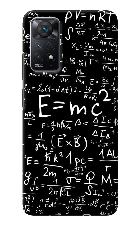 Physics Albert Einstein Formula Redmi Note 11 Pro Back Cover