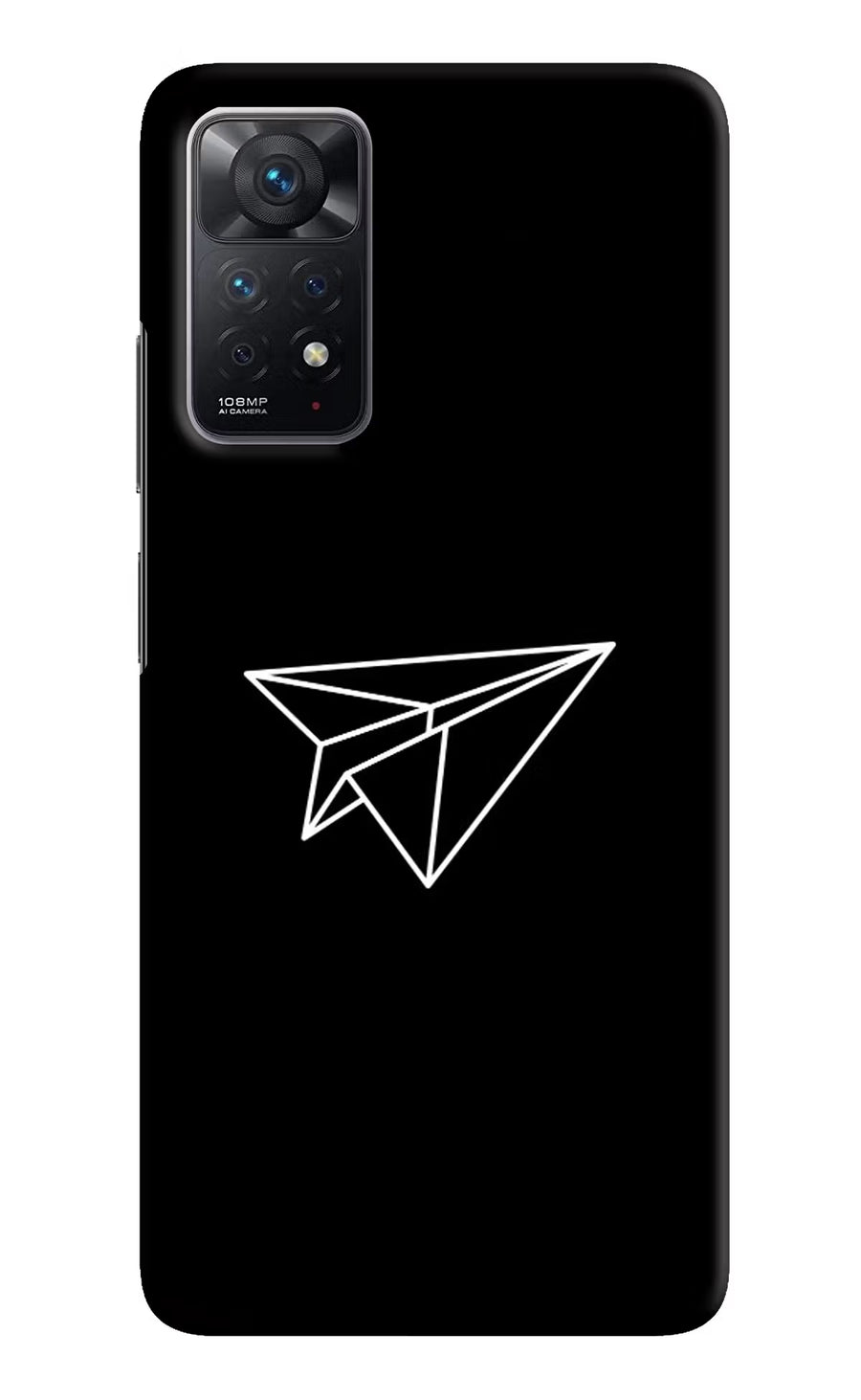 Paper Plane White Redmi Note 11 Pro Back Cover, Hard case