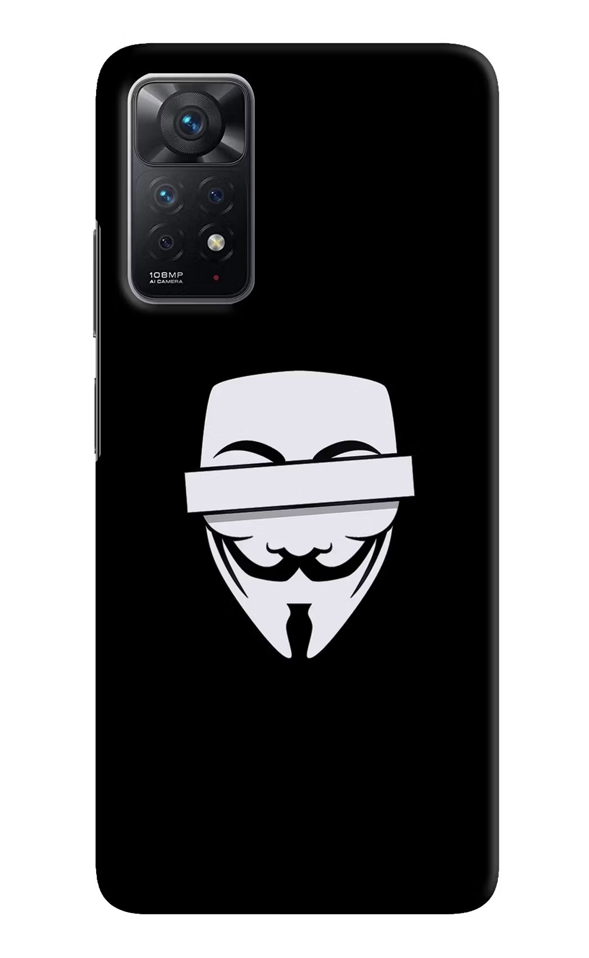 Anonymous Face Redmi Note 11 Pro Hard Case Back Cover by Casekaro