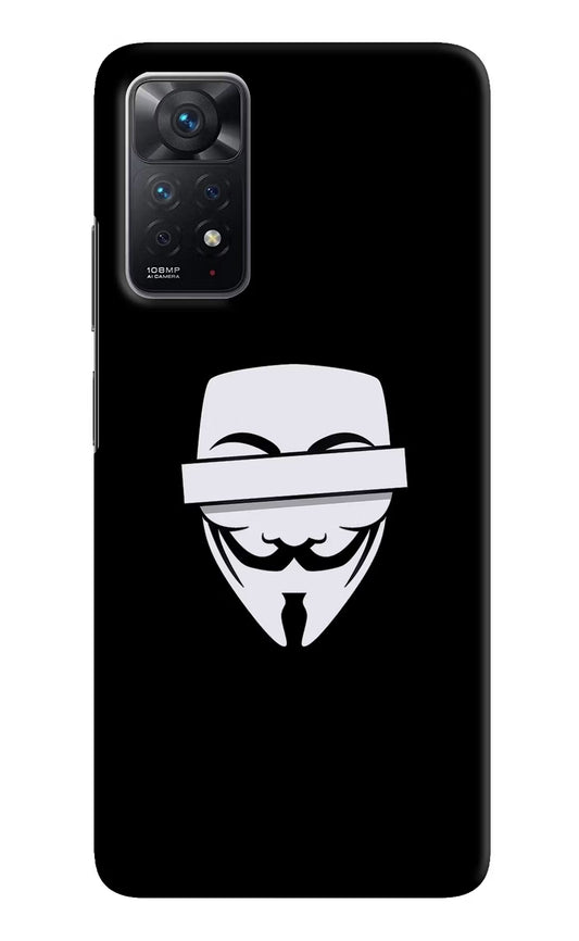 Anonymous Face Redmi Note 11 Pro Hard Case Back Cover by Casekaro