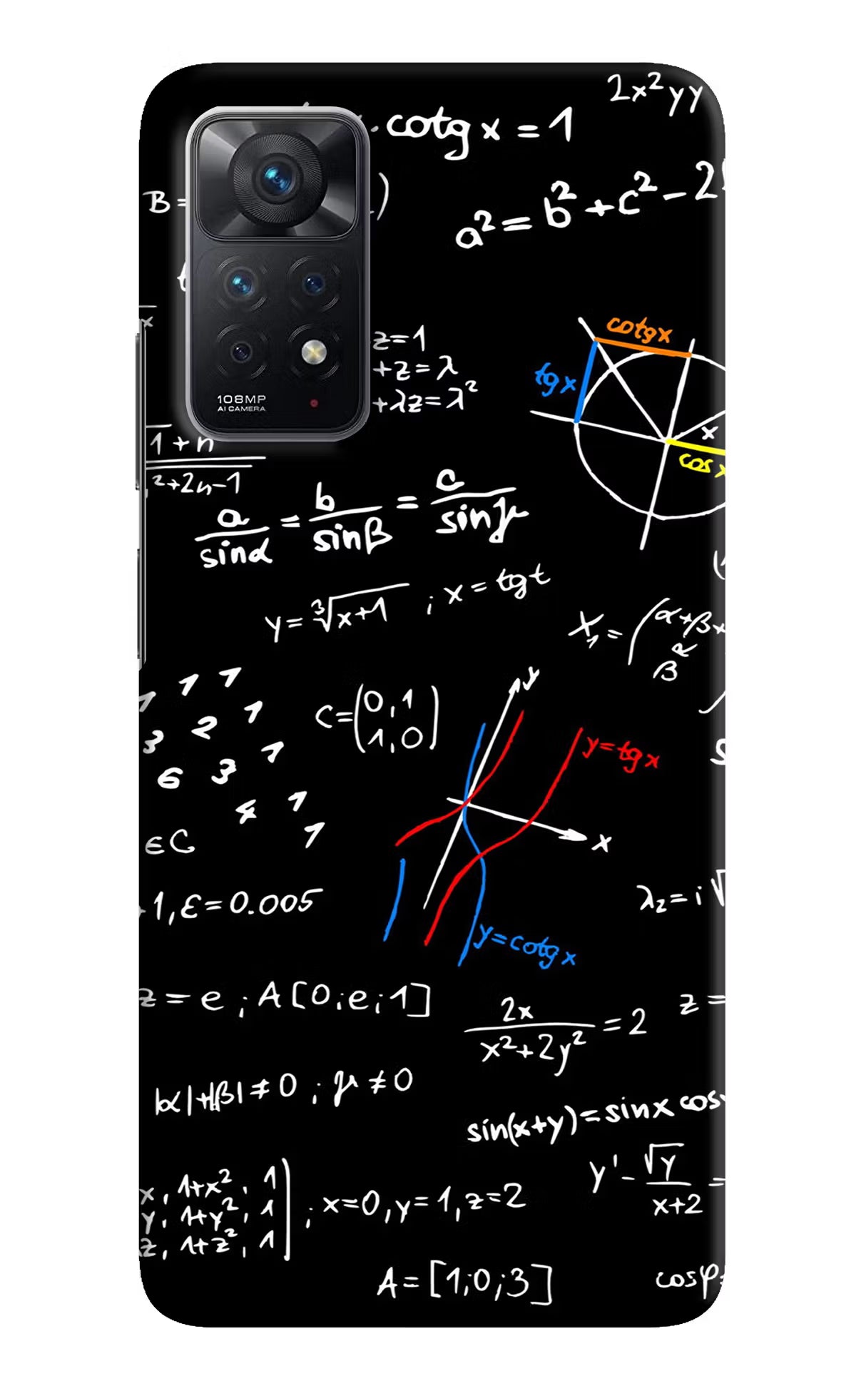 Mathematics Formula Redmi Note 11 Pro Hard Case Back Cover by Casekaro