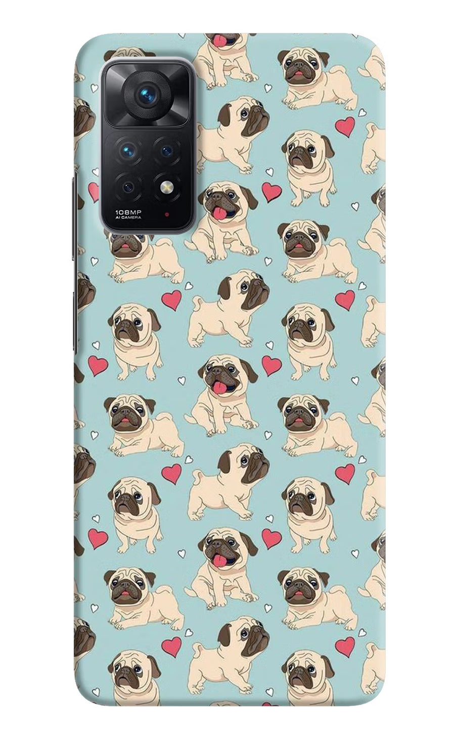 Pug Dog Redmi Note 11 Pro Back Cover, Hard case
