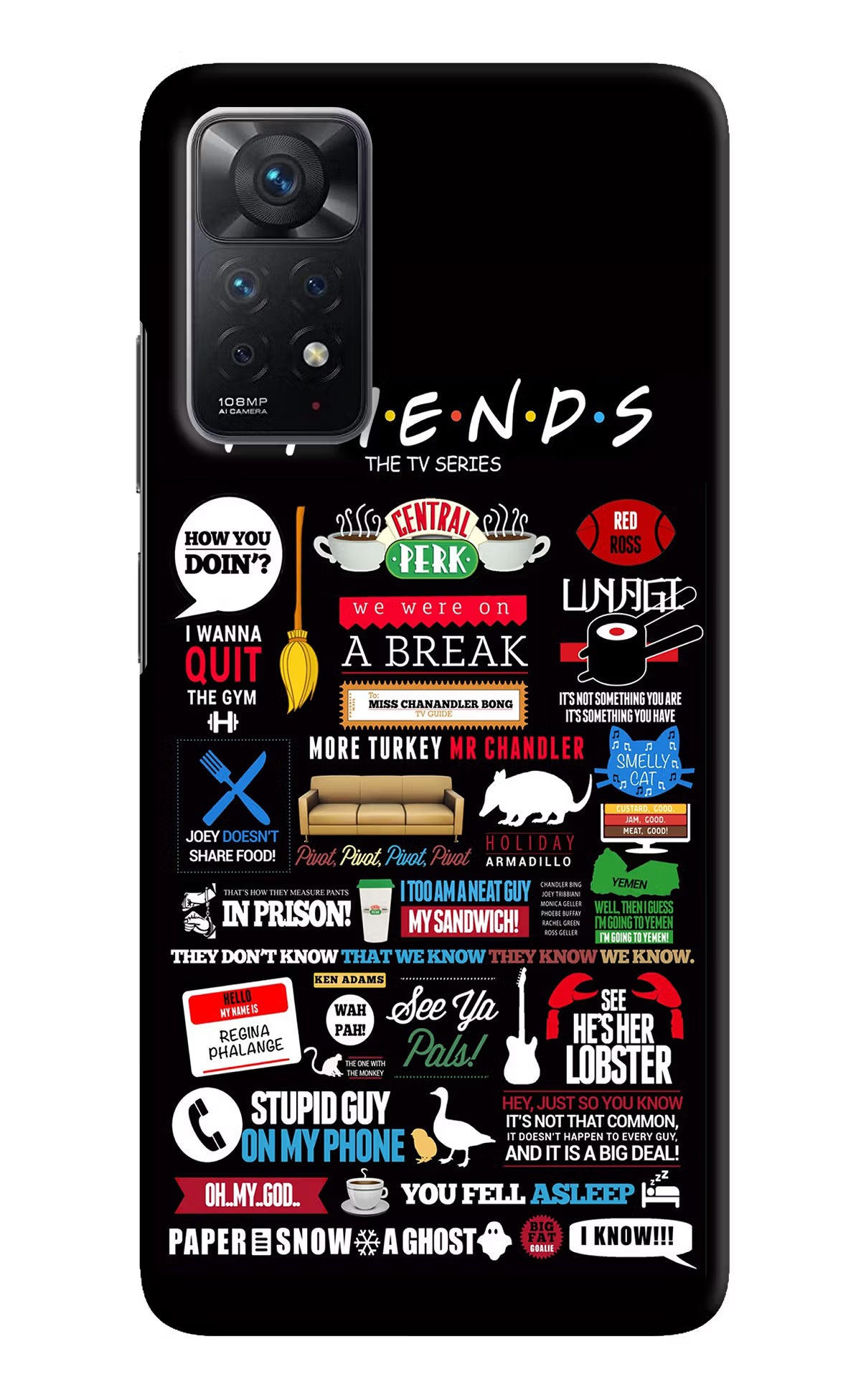 FRIENDS Redmi Note 11 Pro Hard Case Back Cover by Casekaro