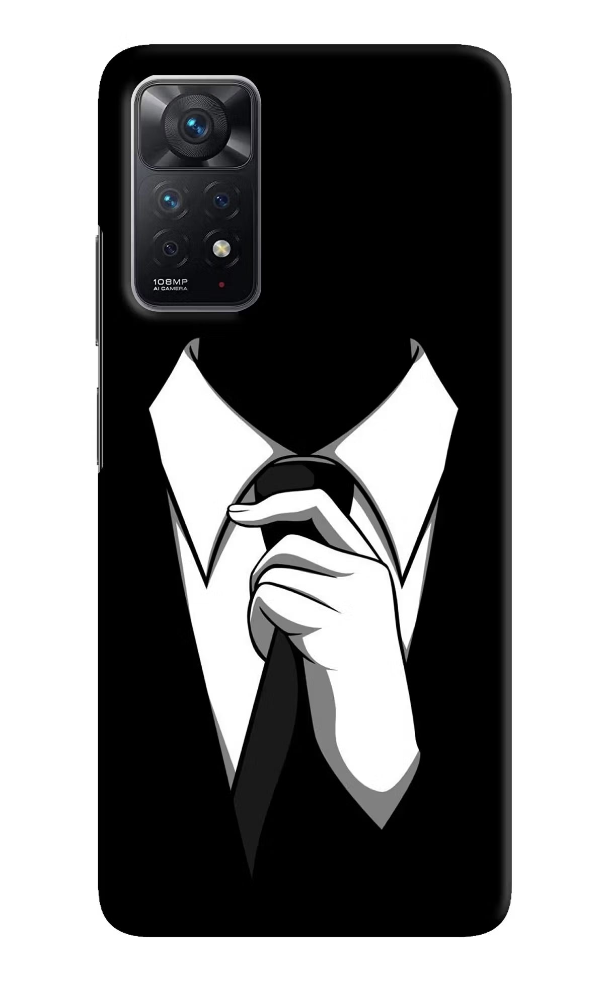 Black Tie Redmi Note 11 Pro Hard Case Back Cover by Casekaro