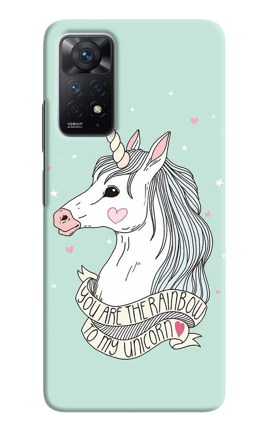 Unicorn Wallpaper Redmi Note 11 Pro Hard Case Back Cover by Casekaro