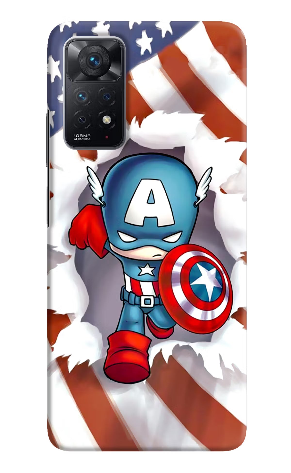 Captain America Redmi Note 11 Pro Hard Case Back Cover by Casekaro