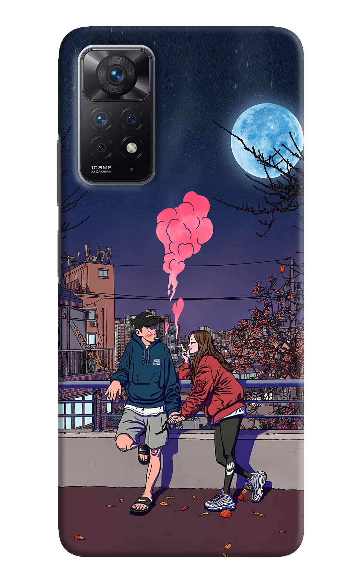 Chilling Couple Redmi Note 11 Pro Hard Case Back Cover by Casekaro