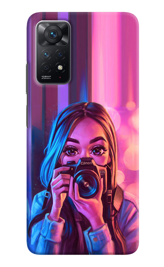 Girl Photographer Redmi Note 11 Pro Hard Case Back Cover by Casekaro