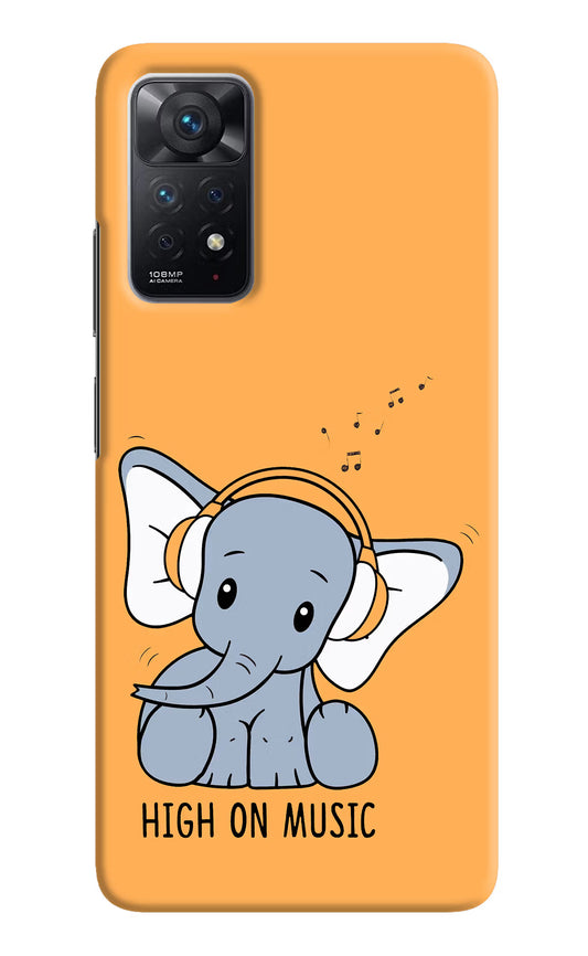 High On Music Redmi Note 11 Pro Hard Case Back Cover by Casekaro