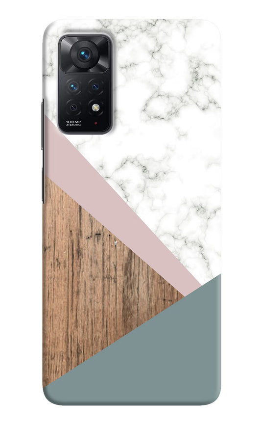 Marble wood Abstract Redmi Note 11 Pro Hard Case Back Cover by Casekaro