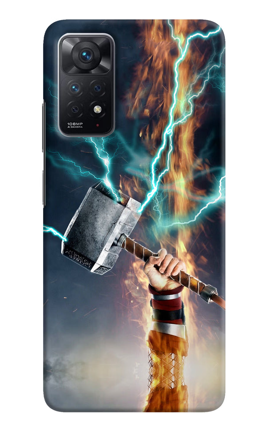 Thor Hammer Mjolnir Redmi Note 11 Pro Back Cover, Hard case