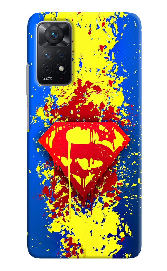 Superman logo Redmi Note 11 Pro Hard Case Back Cover by Casekaro