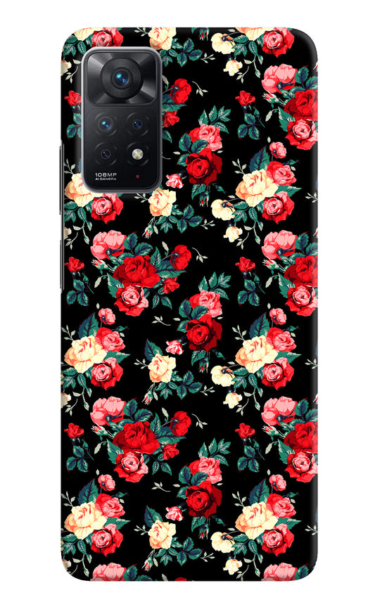 Rose Pattern Redmi Note 11 Pro Hard Case Back Cover by Casekaro