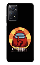 Among Us Shhh! Redmi Note 11 Pro Hard Case Back Cover by Casekaro