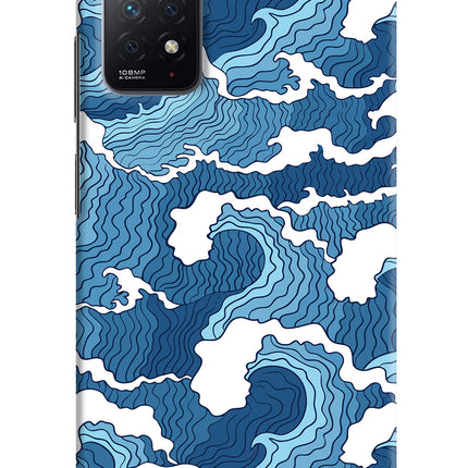 Blue Waves Redmi Note 11 Pro Hard Case Back Cover by Casekaro