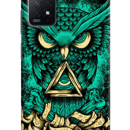 Green Owl Redmi Note 11 Pro Hard Case Back Cover by Casekaro