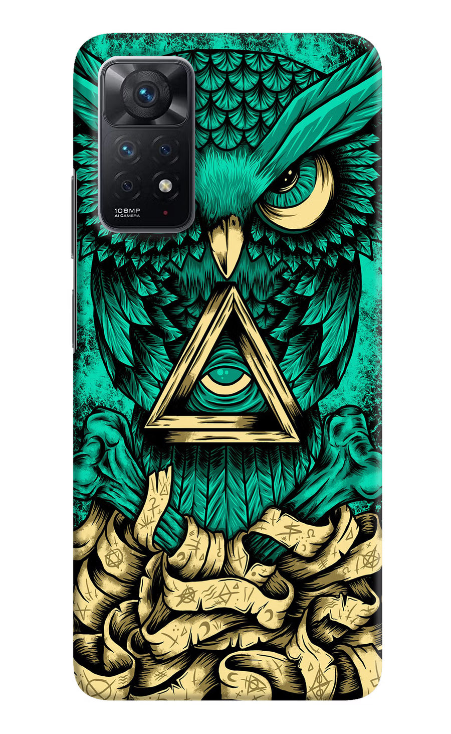 Green Owl Redmi Note 11 Pro Back Cover, Hard case
