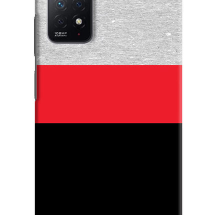 Tri Color Pattern Redmi Note 11 Pro Hard Case Back Cover by Casekaro