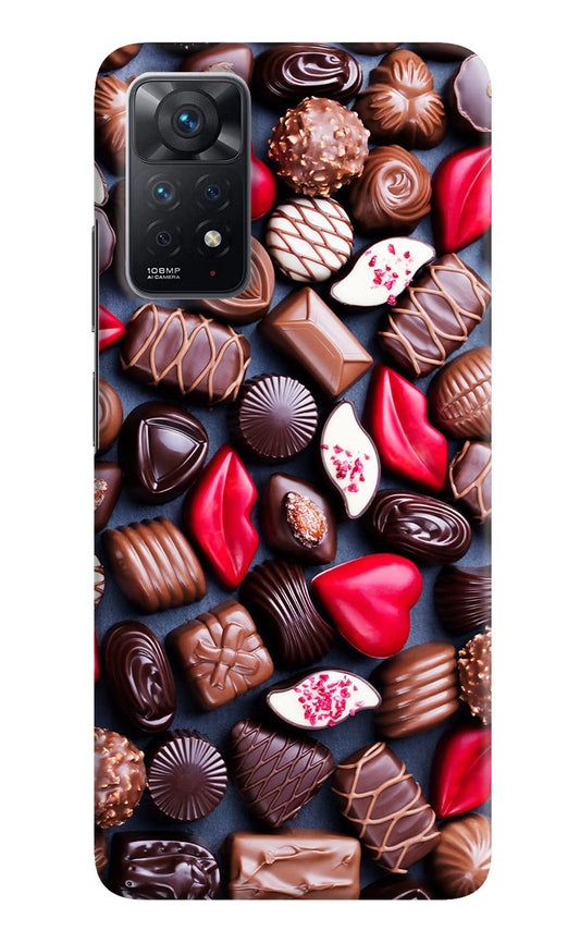 Chocolates Redmi Note 11 Pro Hard Case Back Cover by Casekaro