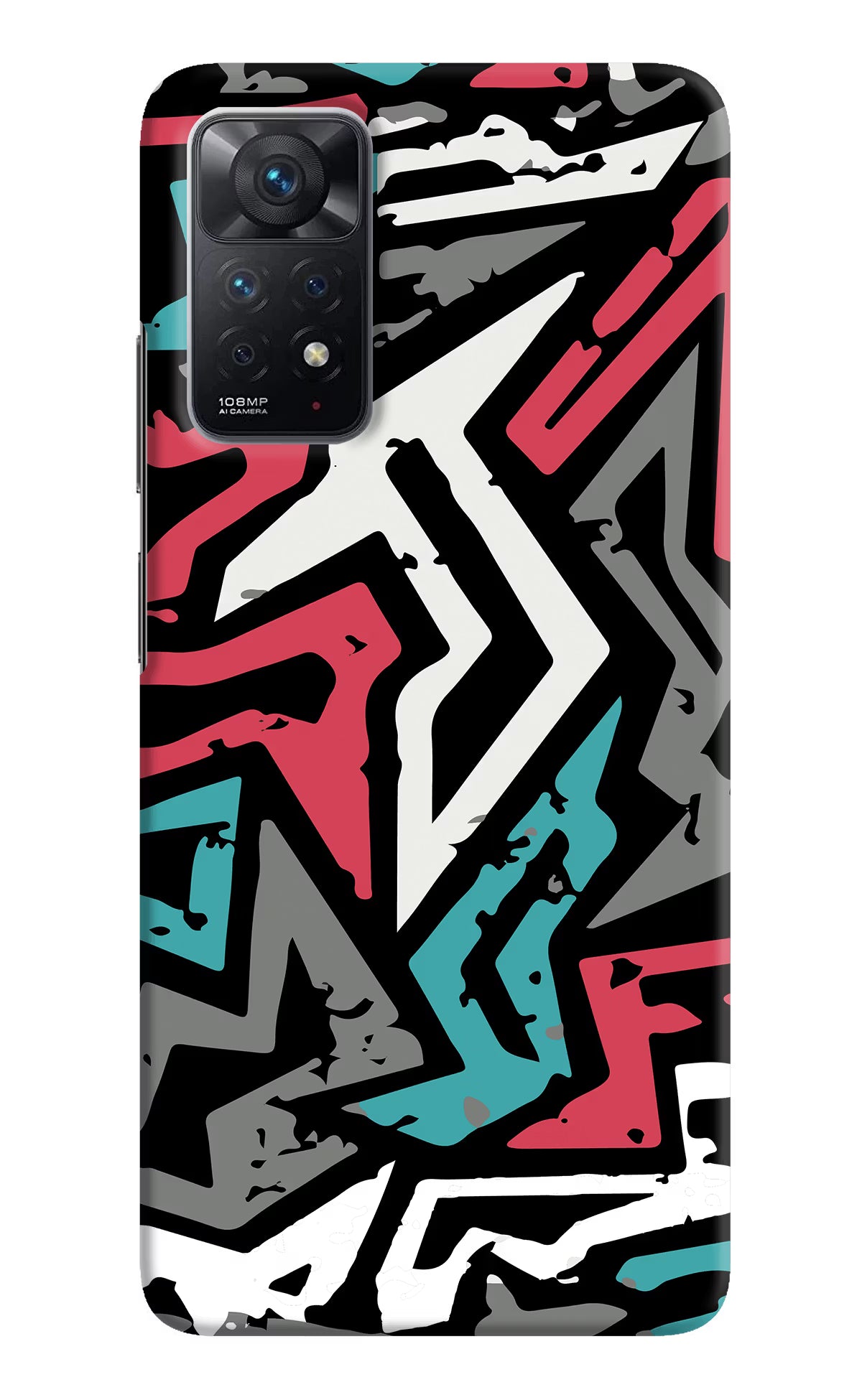 Geometric Graffiti Redmi Note 11 Pro Hard Case Back Cover by Casekaro