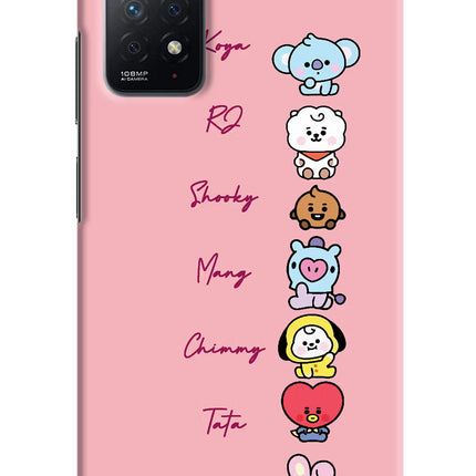 BTS names Redmi Note 11 Pro Hard Case Back Cover by Casekaro