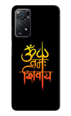 Om Namah Shivay Redmi Note 11 Pro Hard Case Back Cover by Casekaro