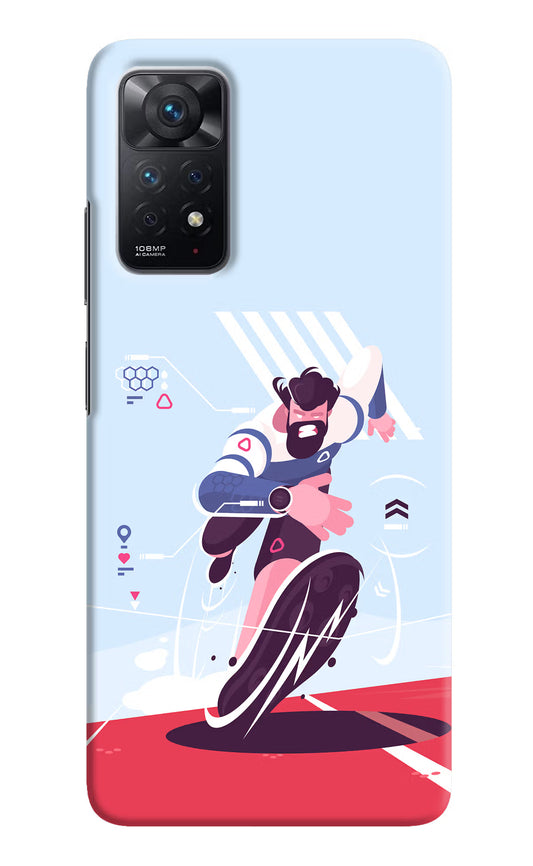 Run Pro Redmi Note 11 Pro Hard Case Back Cover by Casekaro