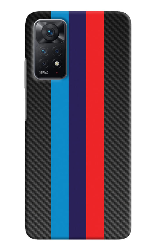 BMW Stripes Pattern Redmi Note 11 Pro Back Cover