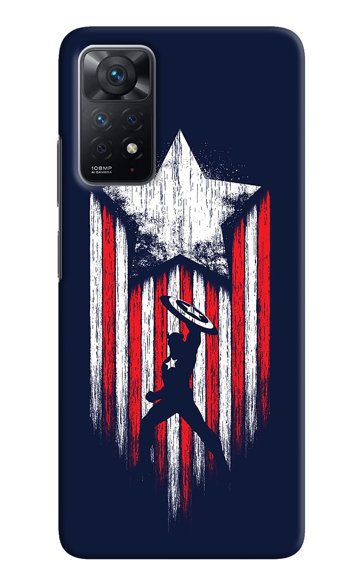 Captain America Marvel Art Redmi Note 11 Pro Back Cover