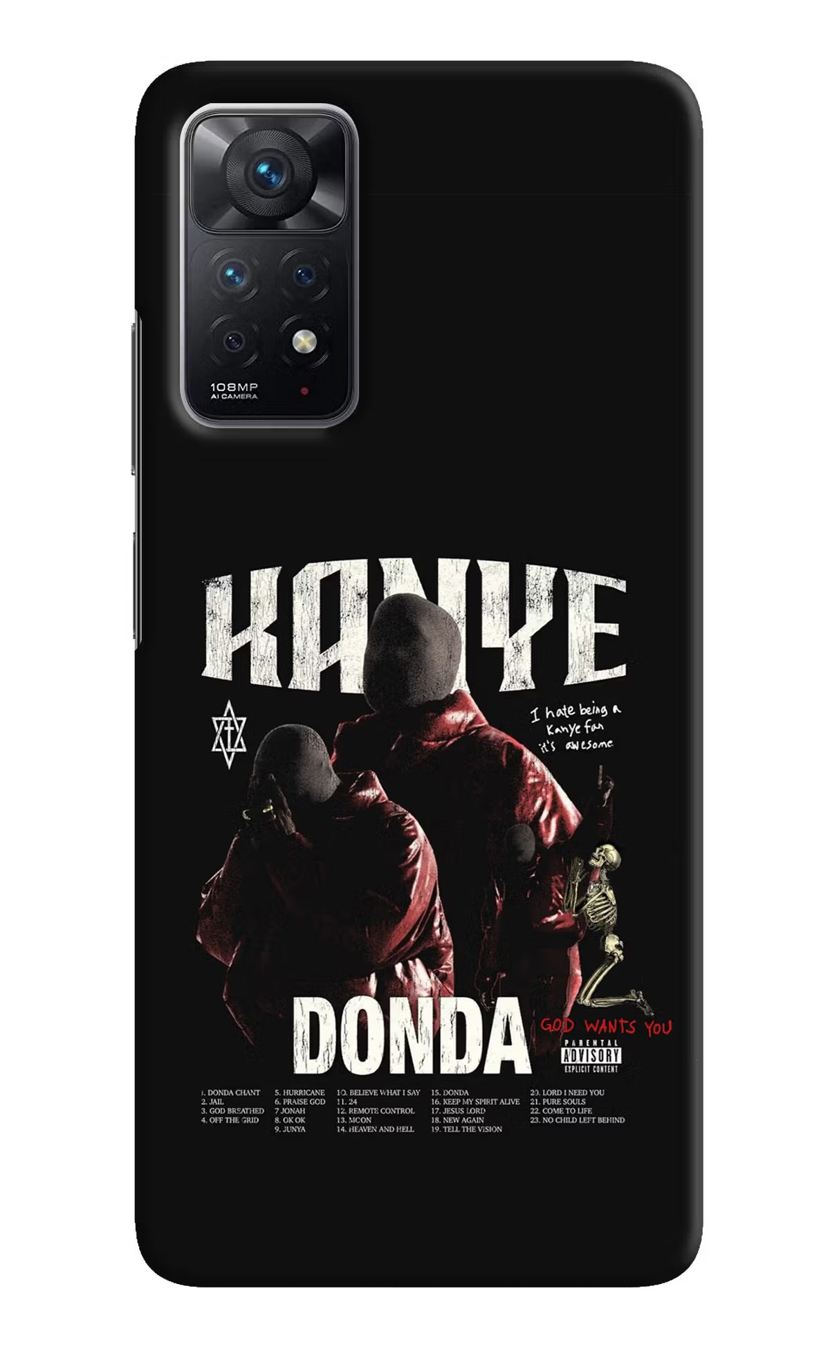 Donda Kanye West Redmi Note 11 Pro Hard Case Back Cover by Casekaro