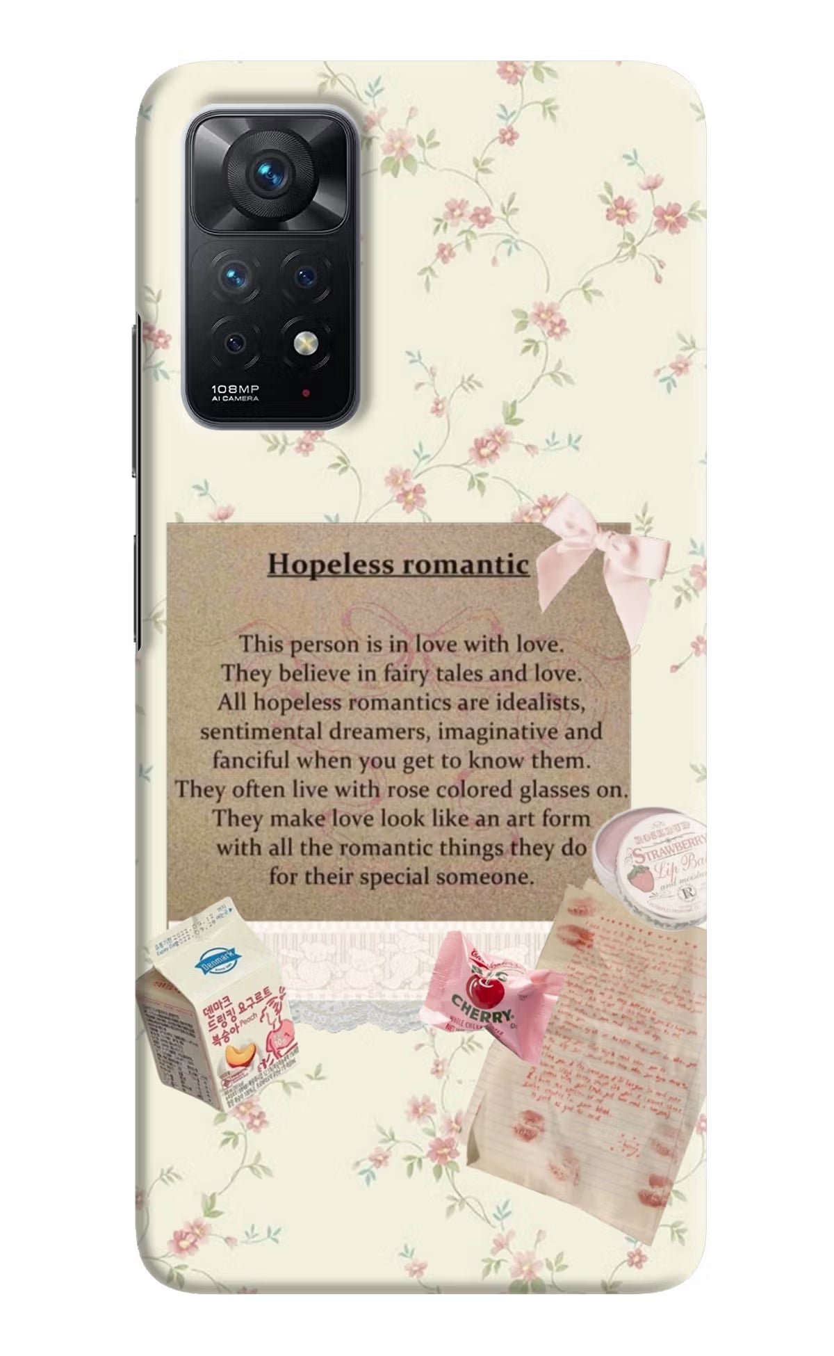 Hopeless Romantic Redmi Note 11 Pro Hard Case Back Cover by Casekaro