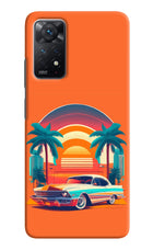 Palm Drive 80s Redmi Note 11 Pro Hard Case Back Cover by Casekaro