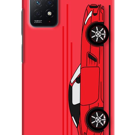 Red Velocity Redmi Note 11 Pro Hard Case Back Cover by Casekaro
