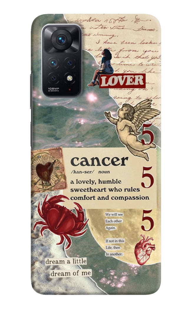 Cancer Zodiac Redmi Note 11 Pro Hard Case Back Cover by Casekaro