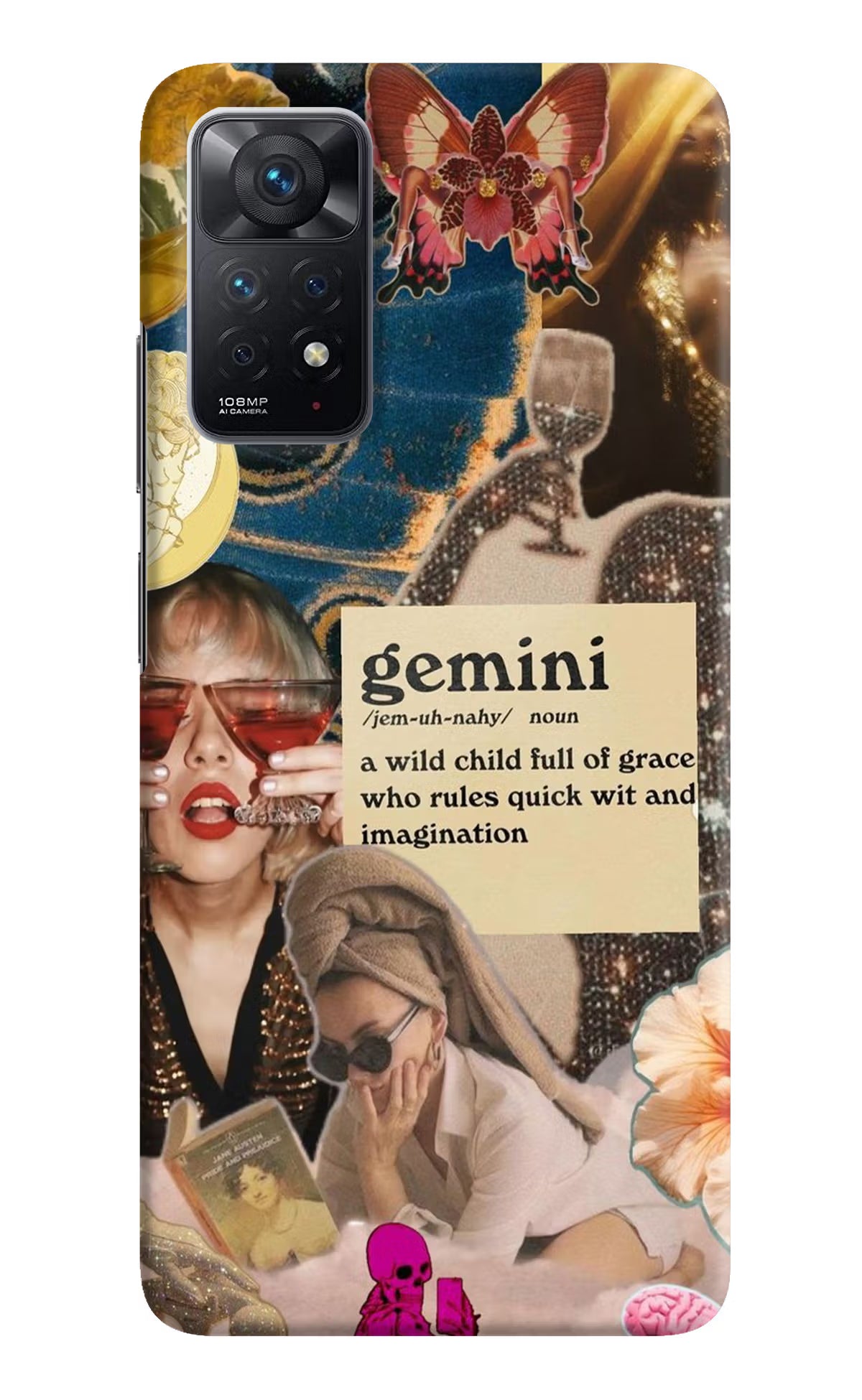 Gemini Zodiac Redmi Note 11 Pro Hard Case Back Cover by Casekaro