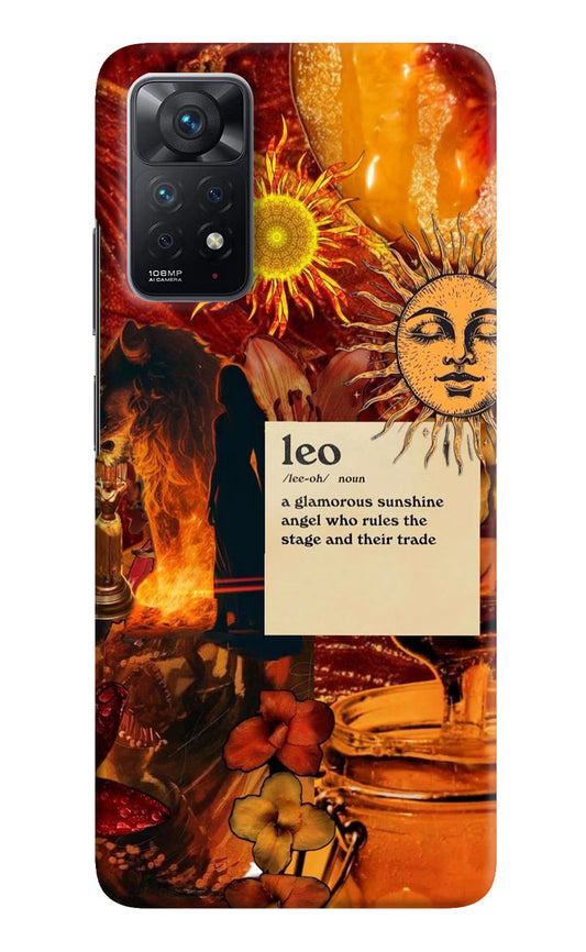 Leo Zodiac Redmi Note 11 Pro Hard Case Back Cover by Casekaro