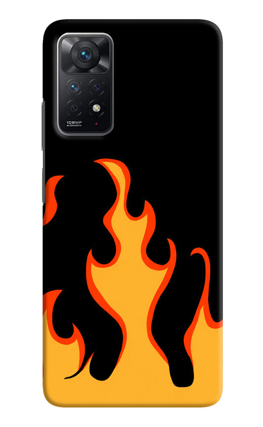 Fired Up – Black Redmi Note 11 Pro Hard Case Back Cover by Casekaro