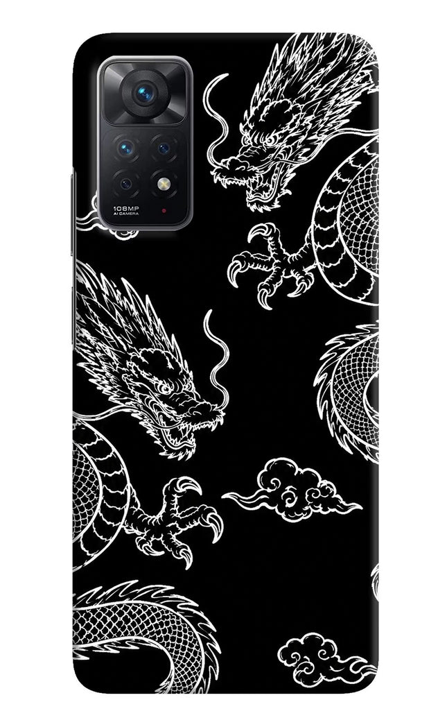 Twin Dragons Redmi Note 11 Pro Hard Case Back Cover by Casekaro