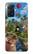 Minecraft Cat Chaos Redmi Note 11 Pro Hard Case Back Cover by Casekaro