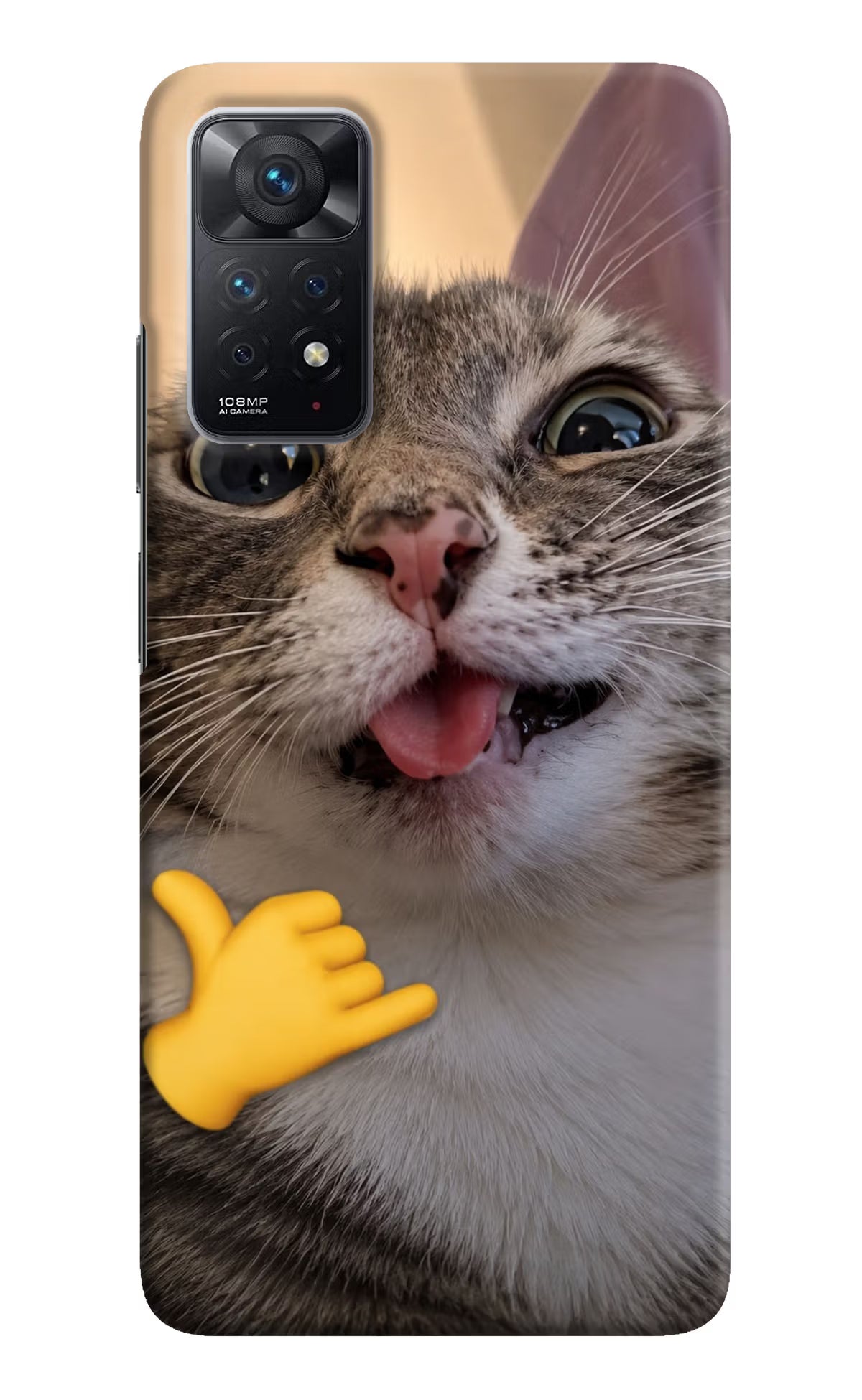Silly Cat Call Redmi Note 11 Pro Back Cover