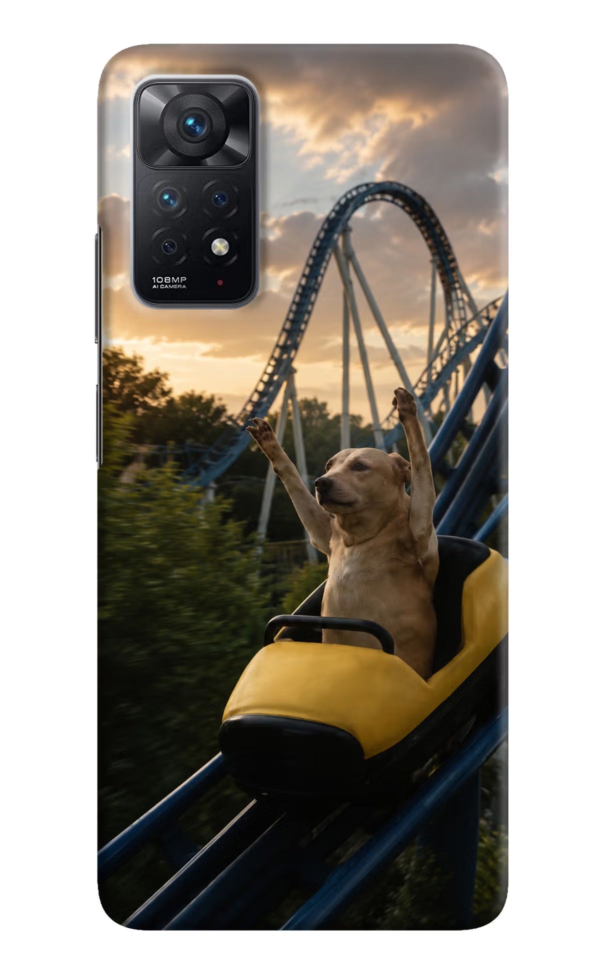 Rollercoaster Dog Redmi Note 11 Pro Back Cover