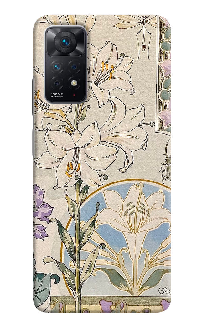 White Lily Redmi Note 11 Pro Hard Case Back Cover by Casekaro