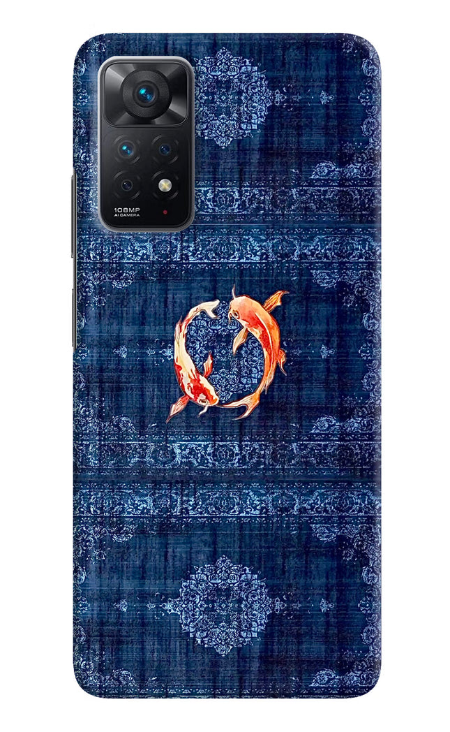 Koi Blue Redmi Note 11 Pro Hard Case Back Cover by Casekaro