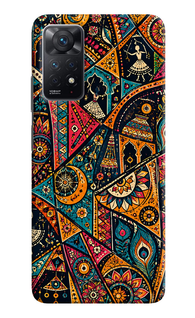 Folk Print Redmi Note 11 Pro Hard Case Back Cover by Casekaro