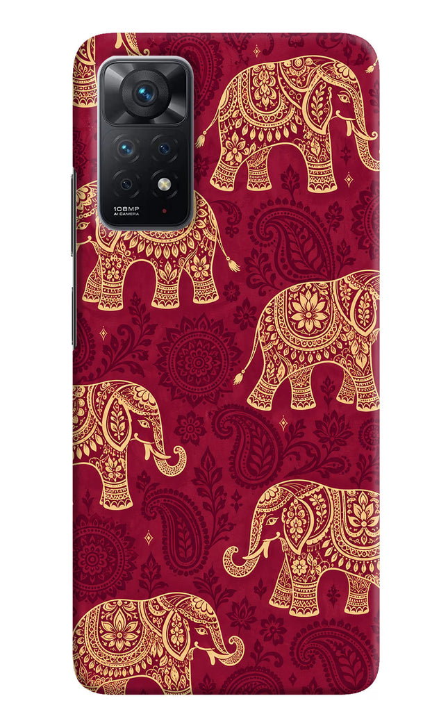 Maroon Elephant Redmi Note 11 Pro Hard Case Back Cover by Casekaro