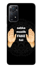 Sabka Malik Fake Redmi Note 11 Pro Hard Case Back Cover by Casekaro