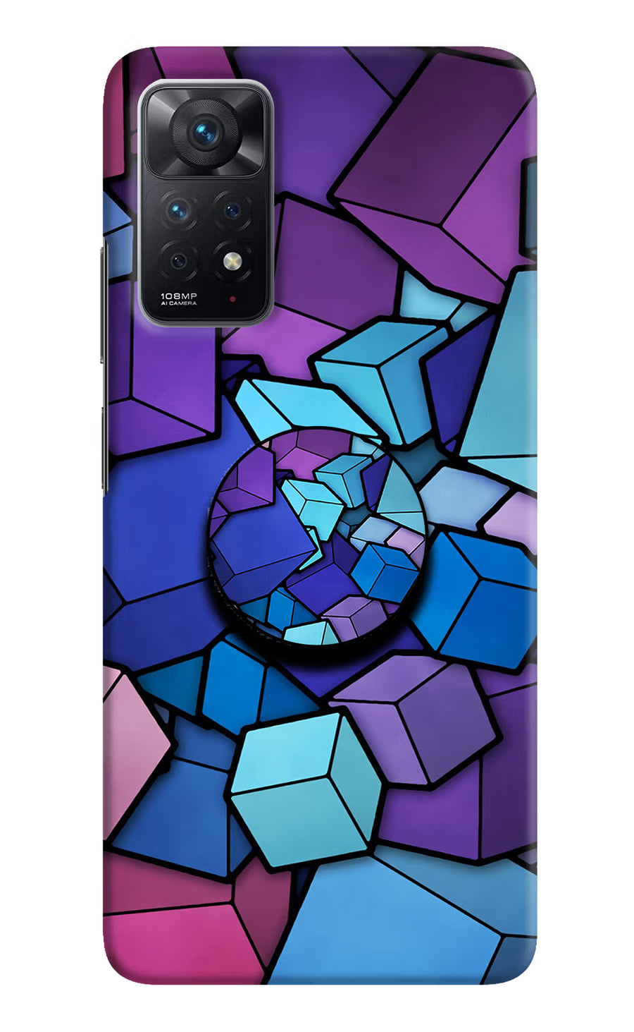 Cubic Abstract Redmi Note 11 Pro Pop Case, Hard case
